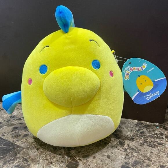 Squishmallows Disney FLOUNDER FROM THE LITTLE MERMAID COLLECTIBLE FISHY KAWAII - Picture 3 of 11